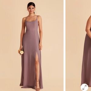 Birdy Grey Dark Mauve Chiffon Amy Style Dress